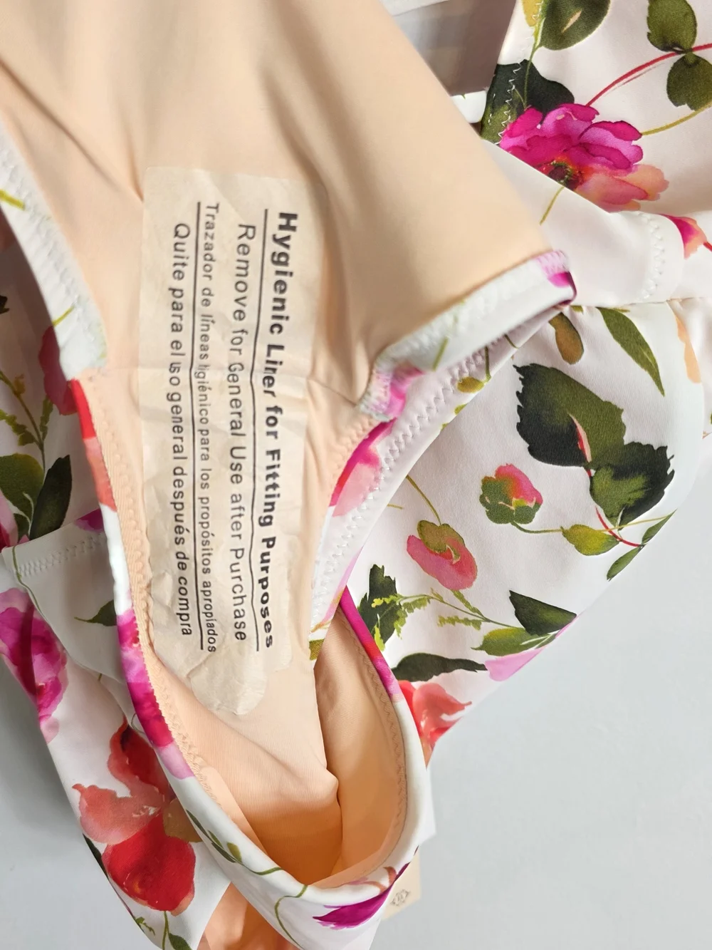 Nanette Lepore Pink Floral Priya Plunge Neck Line One Piece Swimsuit Size 8 $162